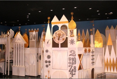  small world Magic Kingdom facade.
